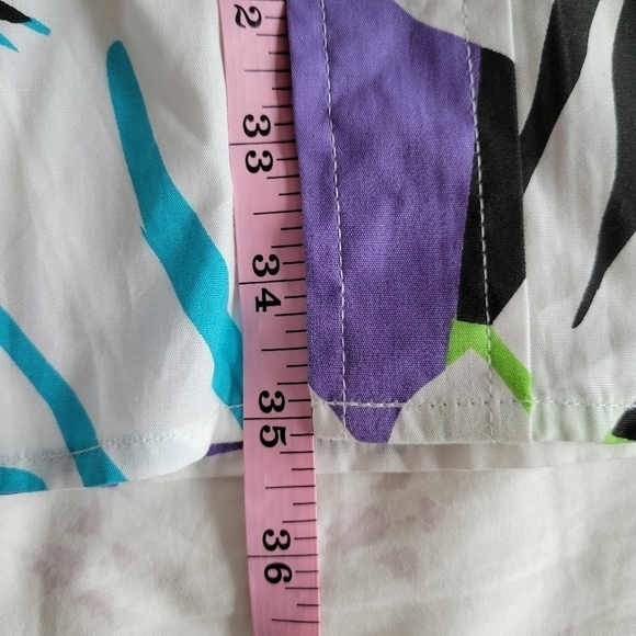 Men's A. Tiziano Palm Print Short Sleeve Button Down Shirt - Picture 10 of 10